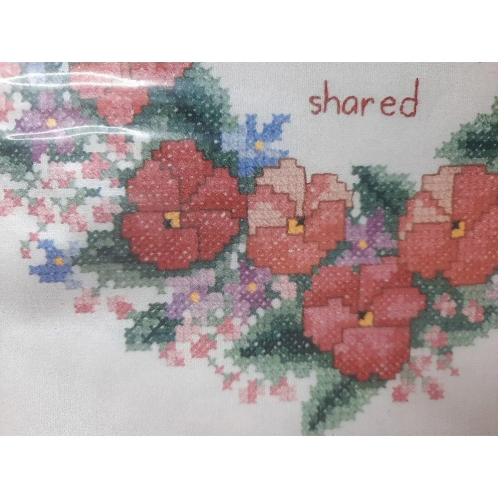 Janlynn Charmin Printed Cross Stitch Kit Friendship And Love 04 480 12x12